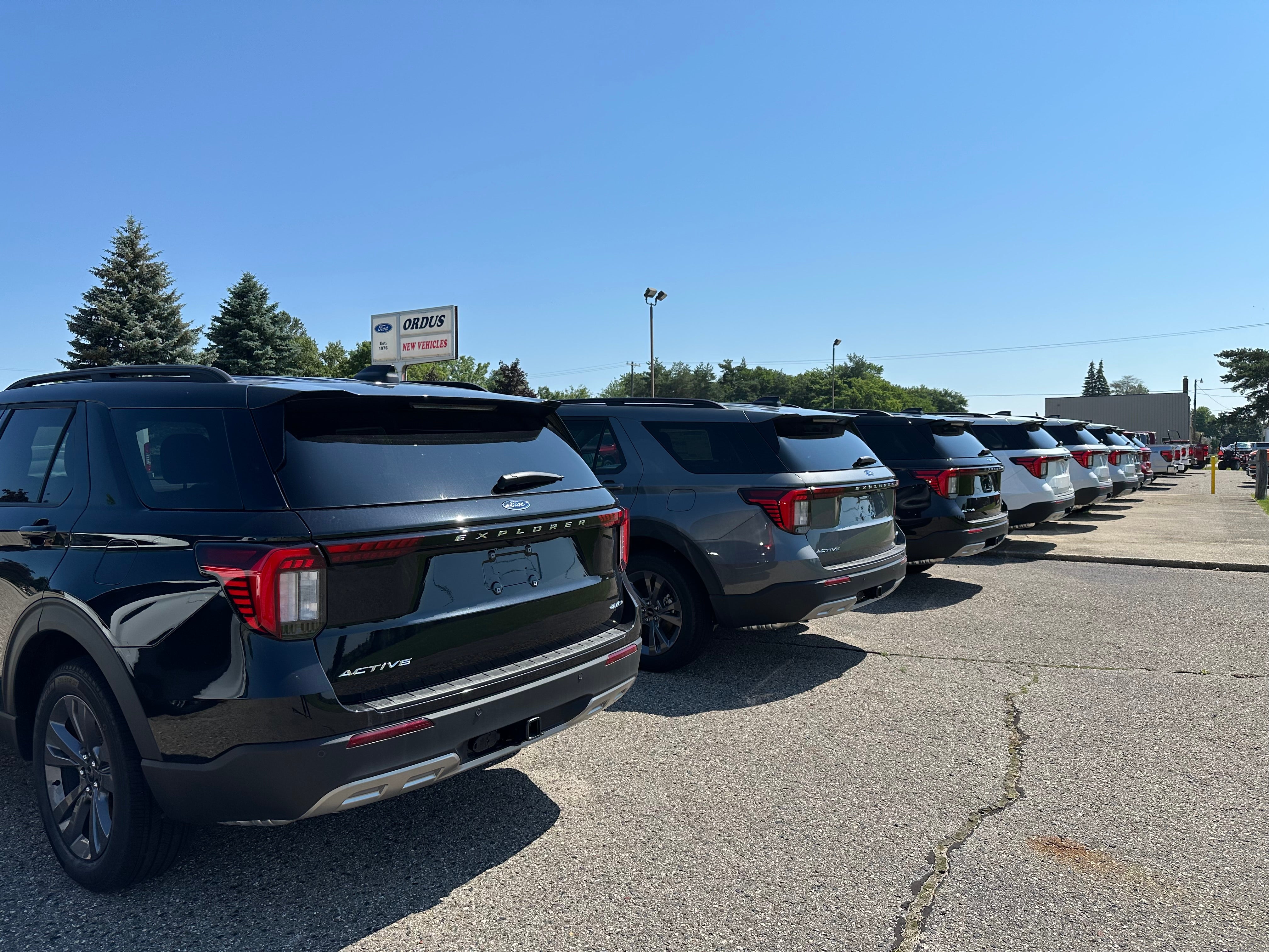 dealership exterior Joe Ricci's Ordus Ford, LLC in Bad Axe MI