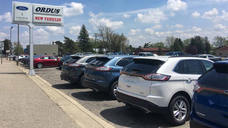 dealership exterior Joe Ricci's Ordus Ford, LLC in Bad Axe MI
